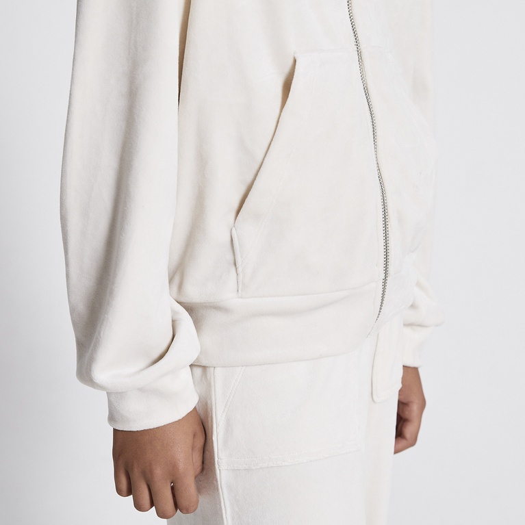 Velours-Kapuzenpullover "Ellie star"